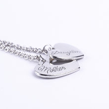 10sets/lot Fashion MOM Jewelry 2 Piece Mother Daughter Heart Cutout Pendant