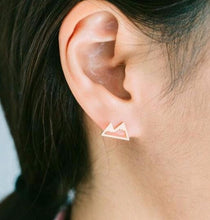 1Pair Cute Snow Mountain Earrings,Unique Ear Studs Nature Inspired Small Ea