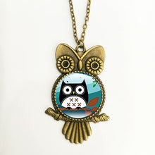 Vintage retro style Alloy OWL Pendant Long Chain Necklace Jewellery for fri