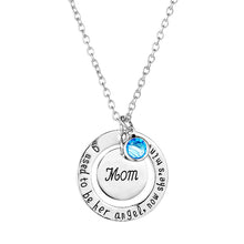 XIAOJINGLING Crystal "I Used To Be His Angle,Now He's Mine" Round Stamped