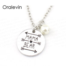Mama Bear Necklace Mom Jewelry  20Pcs/Lot  #LN1319-in Pendant Necklaces fro