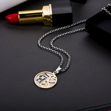 Abaicer Mother's Day Necklace Heart Link to Heart Mom Mother Love Pendant S