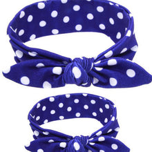 1Set Cute Children Bowknot Cotton Headband Headdress Mom Baby Mother Daught