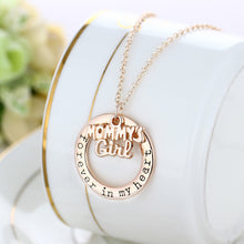 9 Style  Gold Color with Round Shaped Letter of " Mom" Statement Choker Lon