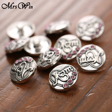 10pcs/lot New Snap Jewelry Crystal Mother Mom Snap Buttons fit 18mm Snap Br