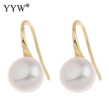 YYW Freshwater Pearl Earrings New Brand Jewelry Women Mom Lover Gold color
