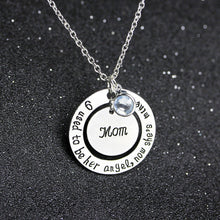 Trendy Alloy Crystal Pendant Necklace I Used To Be Her/His Angel Now She's/