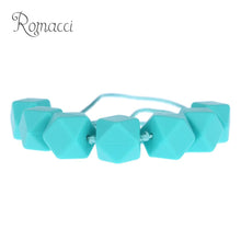 Romacci 100% Food Grade Bady Chew Teething Teether Necklace Soft Beads for
