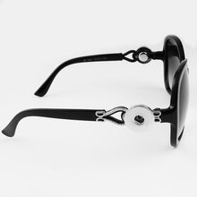 2017 New Fashion jewelry Sunglasses Women  Retro 18mm Snap Button Glasses S