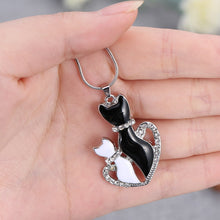 Women's animal Fashion Crystal Gift Love mom Heart Pendant Necklace for mot