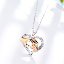 2017 Mother And Child Pendant Gift For Mom 925 sterling silver and gold Ne