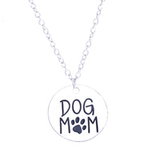 Dog Mom Paws Necklace Charm Mother's Gifts Pendant Chain Family Love Dog Ta