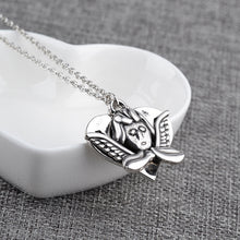 Mum Guardian Angel Necklaces Pendants Alloy Heart Love Charms Necklace moth