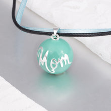 Eudora Harmony Ball Fresh Blue Mom Round Mexican Bola Pendant with Ribbon C