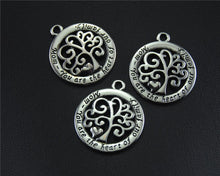 5pcs Antique Sliver Life Tree Love Mom Charm Fit Bracelets Necklance DIY Me