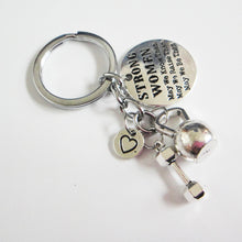 Fit Mom Gifts Kettlebell Dumbbell Strong Women Motivational Custom Key Chai