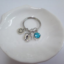 Baby Feet Keychain New Mom Keychain For First Mothers Day Gifts-in Key Chai