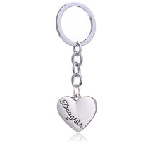 1Pair Mom Daughter Forever Love Keychain Openwork Heart Pendant Key Ring Pe