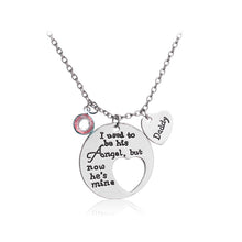 I Used To Be His/Her Angel Now He's/She's Mine Dad/Mom Birth Stone Memorial