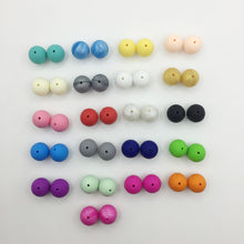 20mm silicone beads round Loose Teething Chew Jewelry colorful balls Sensor
