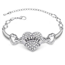 New Best Friends Bracelets Women Sister Mom Hope Letters Bracelet Silver Cr
