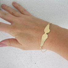 Gold / silver Double Wing Bracelet Gift for Force Wife,Girlfriend, Mom beau