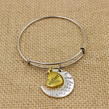 New Fashion Family Jewelry Mom Sister Daughter Bracelet Moon Heart Shape Me