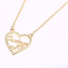 Duoying Heart Necklace Personalized Love Custom Name Necklace Romantic Anni
