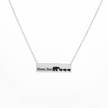 Hot sale Mama Bear Necklace Bar Necklace Bear Baby Necklace For Mom Gift Mo