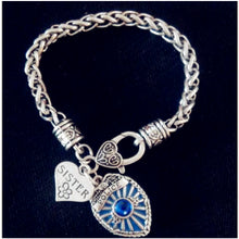 my shape Police Sister Bracelet Police Badge Charm Mom and Daughter Bracele