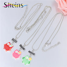 Mom And Kids BFF Jewelry 3pcs/Set Best Friends Charm Cute Owl Pendants Neck