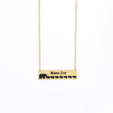 2017 New Fashion Mama Bear Necklace Bar Necklace Seven Baby Bears Pendant N