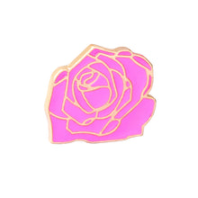 6 Pcs/set Pink Enamel Pins Set Badge For Clothes Colorful Cartoon Brooches