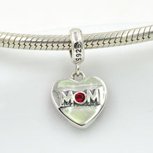 Fits Pandora Charms bracelet Necklace 925 Sterling Silver Beads Mom Love Ch