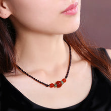 Ethnic Necklace Vintage Round Beads Jewelry Chinese Wind Clavicle Chain Jew