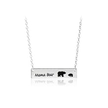 3 style mama bear necklaces mothers day gift necklace dog tag letter enamel