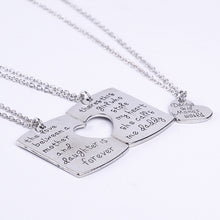 3 Pcs/Set Family Dad Mom Daughter Necklace Set Fashion Letters Pendant Neck