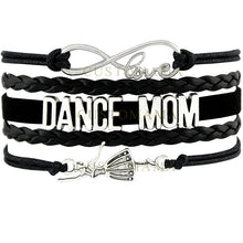 (10 PCS/Lot) Infinity Love Dance Mom Wrap Bracelet Dancer Dancing Multilaye