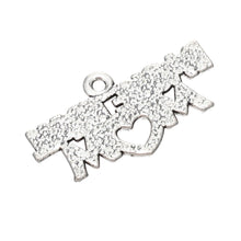 HAEQIS Top Quality Vintage Basketball Mom Alloy Letter Charms 14*28mm 50pcs