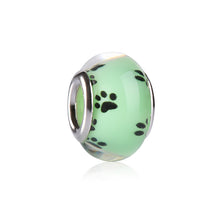 50pcs Kawaii Pet Paw Print Resin Beads Spacers for Jewelry Making Big Hole