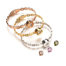 UZone Novelty Stainless Steel Interchangeable Bracelets Famous Brand Crysta