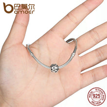 BAMOER Christmas Gift 100% 925 Sterling Silver MOM Pendant Charms for Mothe