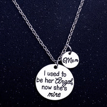 Fashion Mom I Used To Be Her Angel Love Family Mothers Day Gifts Chain Pend