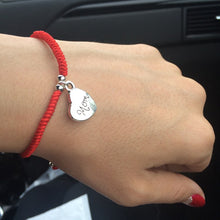 Hot Sale Mother's Day Gift Simple Handmade Braided Red String Love Heart Mo