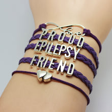 Purple Braid Proud Epilepsy Mom Auntie Sister Grandmother Awareness Bracele