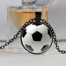 SOCCER BALL PENDANT Soccer Mom Jewelry Football Pendant Black White Gift fo