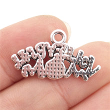 BULK 30 Zinc Alloy Sports Theme Volleyball Mom Charms Antique Silver Plated