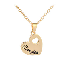Mother Daughter Necklaces beautiful font necklace mom hollow heart to heart