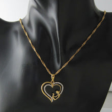Min Order 10$/  YELLOW GOLD GP 18" NECKLACE & BLESSED VIRGIN MARY MUM MOM H