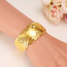 Bangrui African Bangles for Women's Gold Color Dubai Jewelry Ethiopian Bang